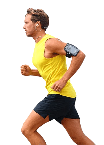 Fitness trainer showing exercise